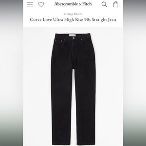 Abercrombie & Fitch 90s Straight Curve Love Jean